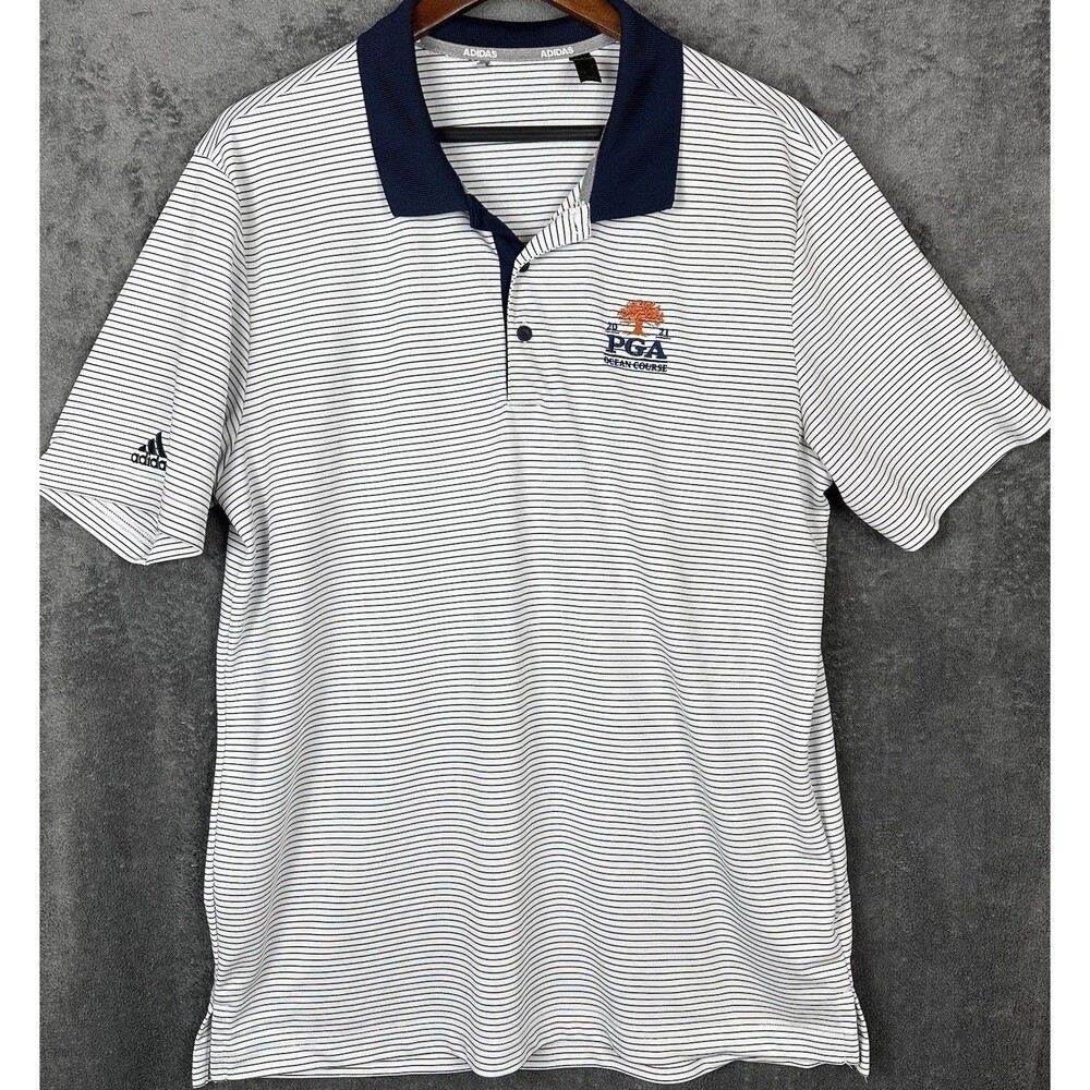 Adidas Golf Polo Shirt Men’s L Ocean Course -Kiawah Island, SC - PGA 2021